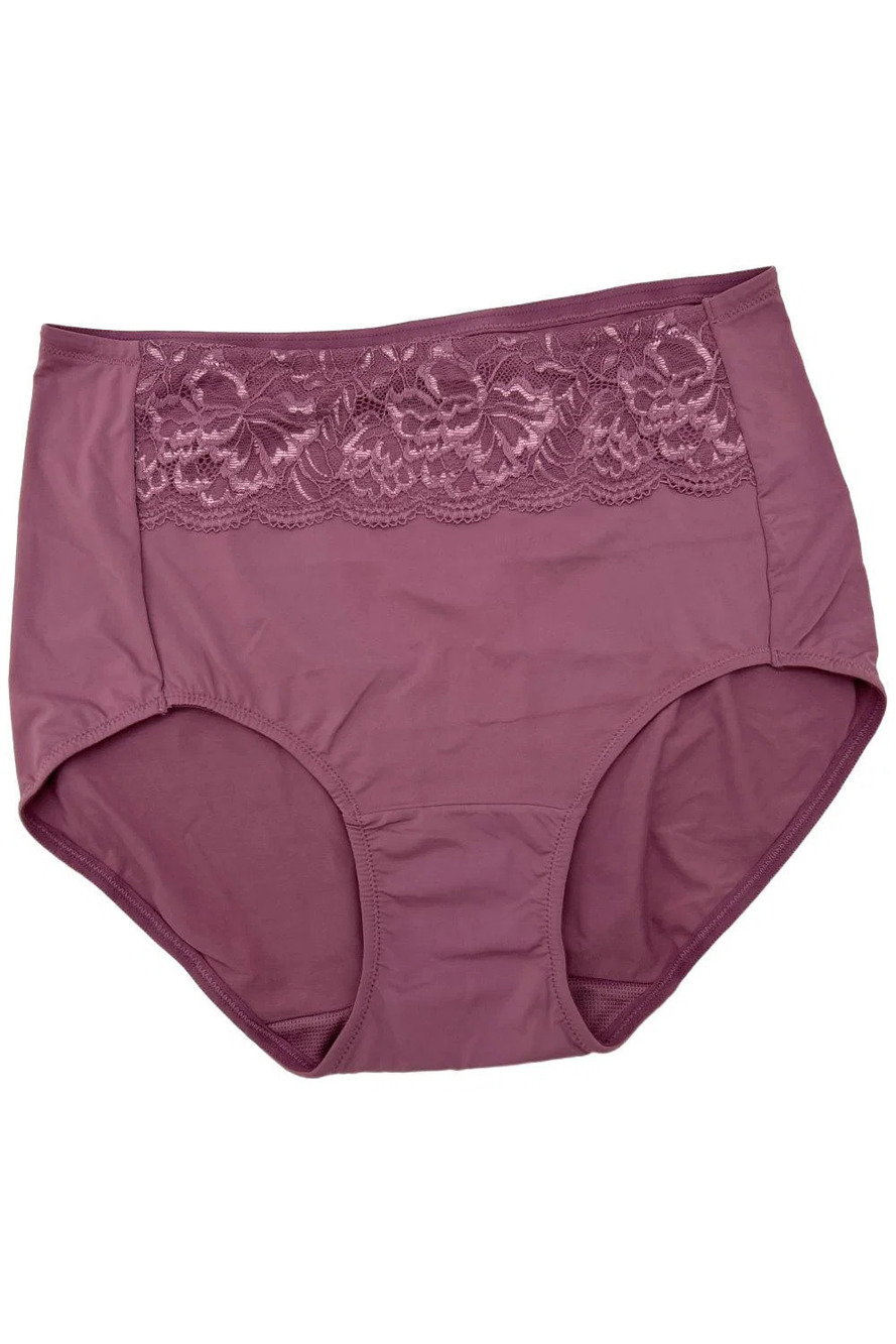 Breezies Women's Natural Curves Full Brief Panty Mauve - Regular
